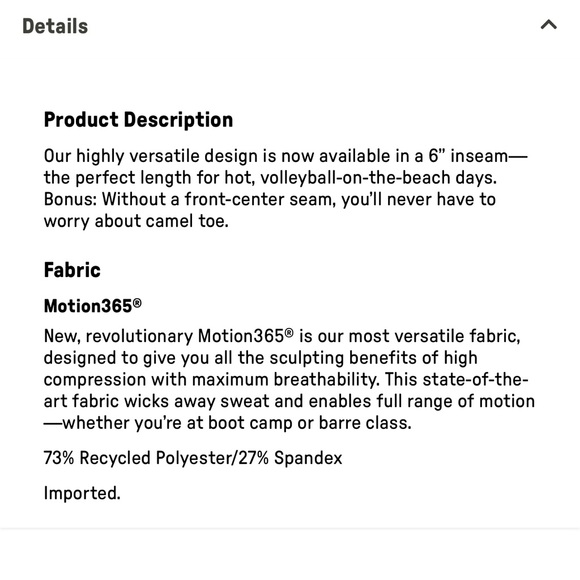 NWT Fabletics Anywhere Motion365+ High-Waisted 6" Short - black - Picture 8 of 8